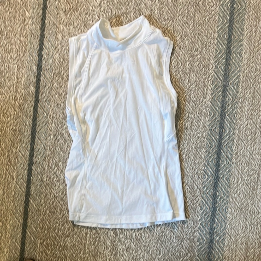 White Sleeveless Lulu Women's Athleticism Top